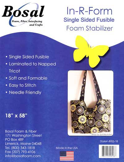 Bosal 495S-18 In-R-Form Single Sided Fusible Foam Stabilizer - Click Image to Close