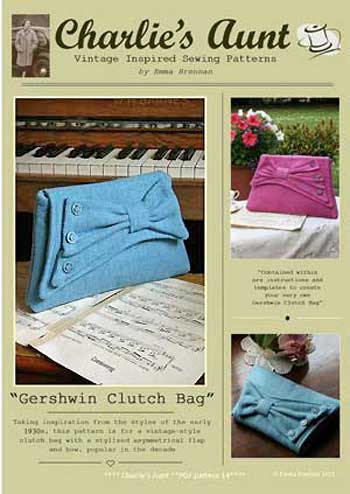 Gershwin & Ellington Clutch Bags Pattern * - Click Image to Close