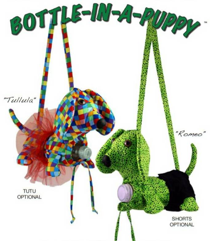 Bottle-In-A-Puppy Beverage Tote Pattern * - Click Image to Close