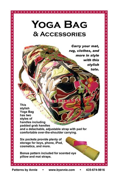 Yoga Bag and Accessories Pattern - Click Image to Close