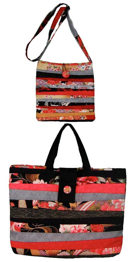 Ruby's Strip Design Bag Pattern - Click Image to Close