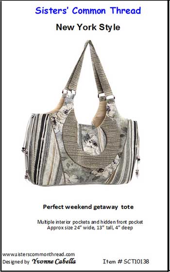 New York Style Tote Pattern - Click Image to Close