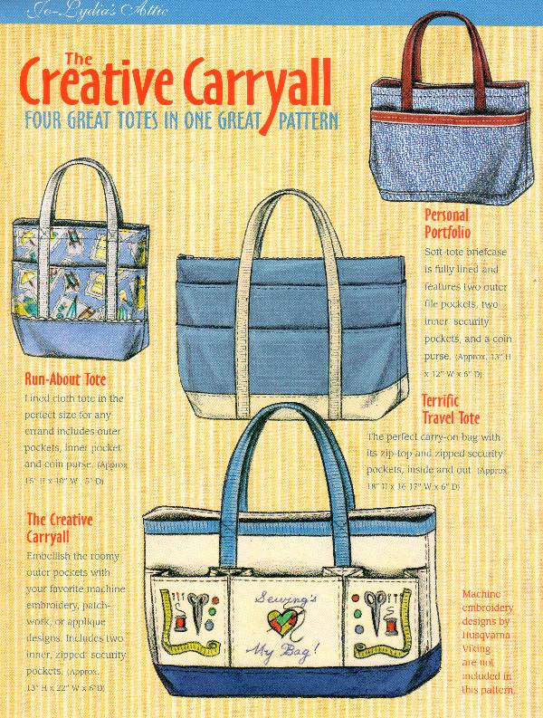 Creative Carryall Tote Pattern - Click Image to Close