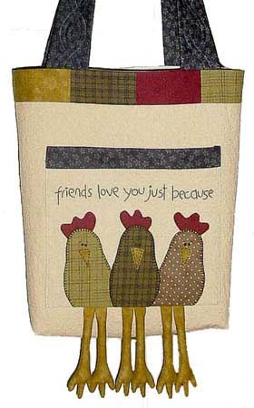 Chook Friends Bag Pattern - Click Image to Close
