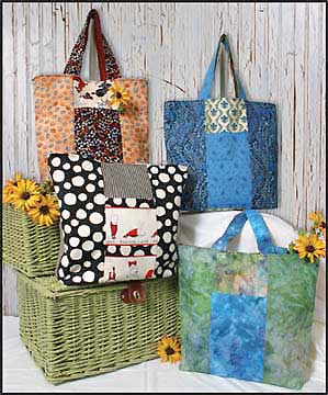 Six Pack Stack Reversible Tote Pattern - Click Image to Close