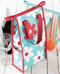Wine and Dine Wine Bottle Carrier Pattern