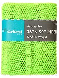 Medium Weight MESH Fabric - Lime Green