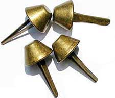Metal Purse Feet (set of 4) - Antique Brass