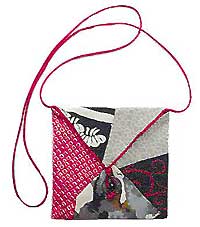 Folded Kimono Purse Pattern - Reds