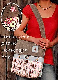Mischievous Gnome Messenger Bag Pattern by Sew Liberated