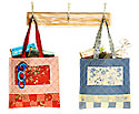 Blue Skies and Rosy Cheeks Tag-A-Long Quilt and Mini Tote