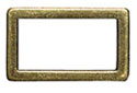 1" Rectangular Ring - Antique Brass
