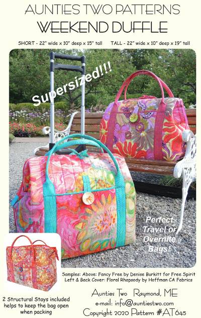 Weekend Duffle Pattern with Stays - Click Image to Close