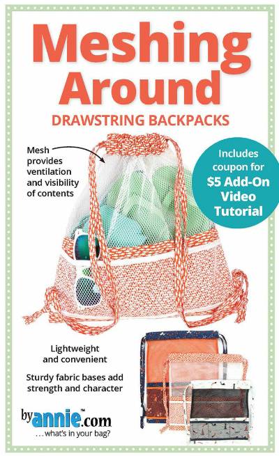 Meshing Around Drawstring Backpacks Pattern - Click Image to Close