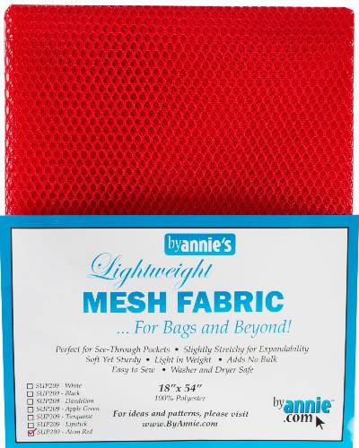 Lightweight MESH Fabric - ATOM RED - Click Image to Close