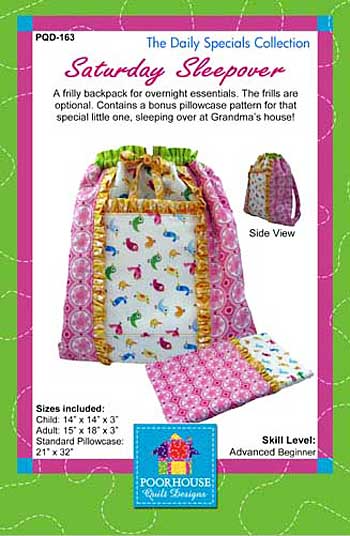 Saturday Sleepover Backpack Pattern - Click Image to Close