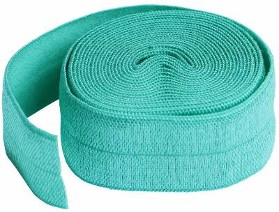 Fold-over Elastic - 3/4" x 2 yds - TURQUOISE - Click Image to Close