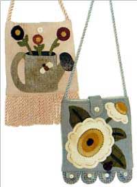 Floral Wool Purses Pattern * - Click Image to Close