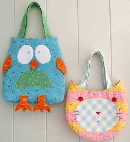 The Owl and The Pussy Cat Bag Pattern - Click Image to Close
