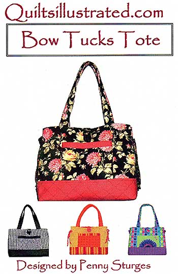 MINI BOW TUCKS TOTE Purse Pattern Quilts Illustrated~ps026~Free Shipping 