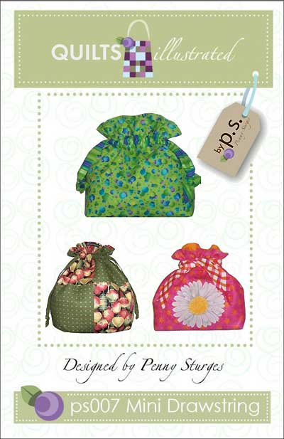Mini Drawstring Tote Pattern - Click Image to Close