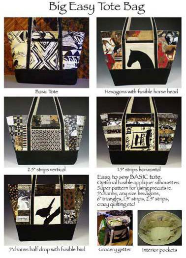Big Easy Tote Bag Pattern - Click Image to Close