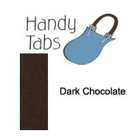 Handy Tabs in Dark Chocolate Brown
