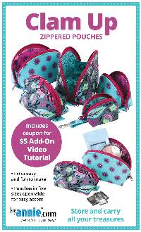 Clam Up Zippered Pouches Pattern *